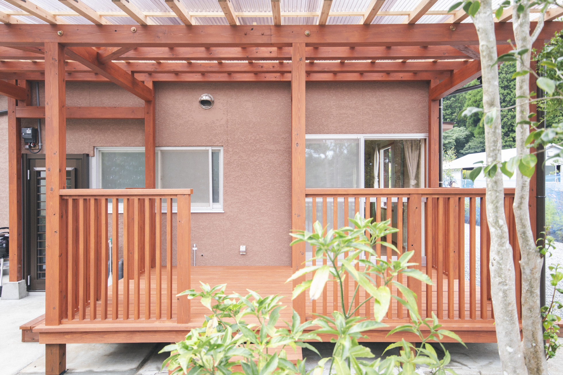 Senbon Terrace's wooden deck