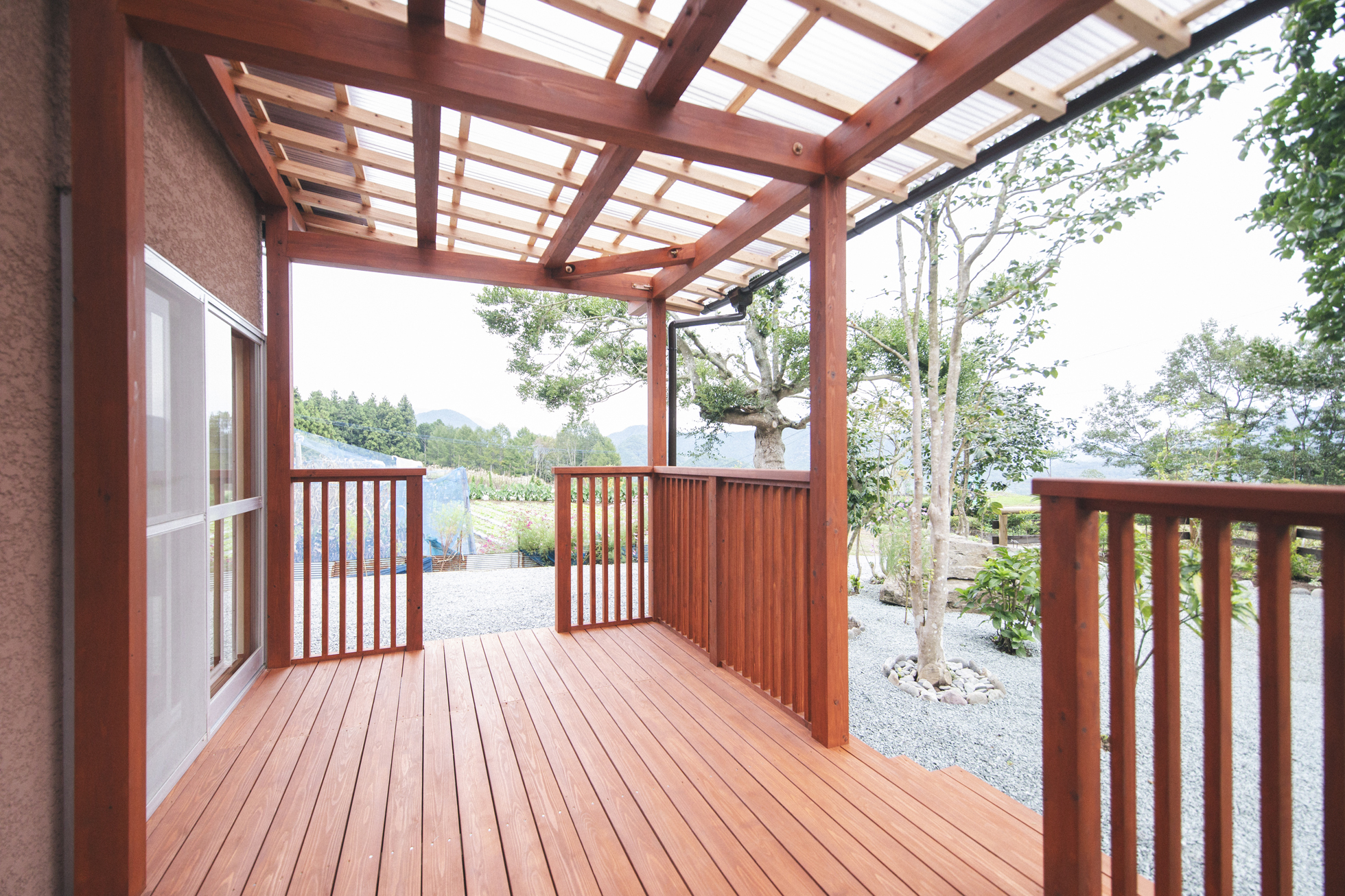 Senbon Terrace's wooden deck